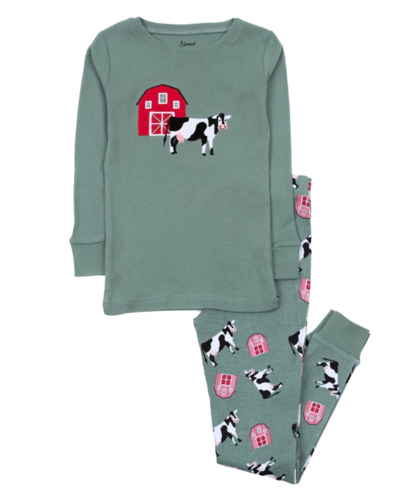 Baby Boys Two-Piece Cotton Long Sleeve Shirt and Pants Pajamas - Animal and Nature Prints