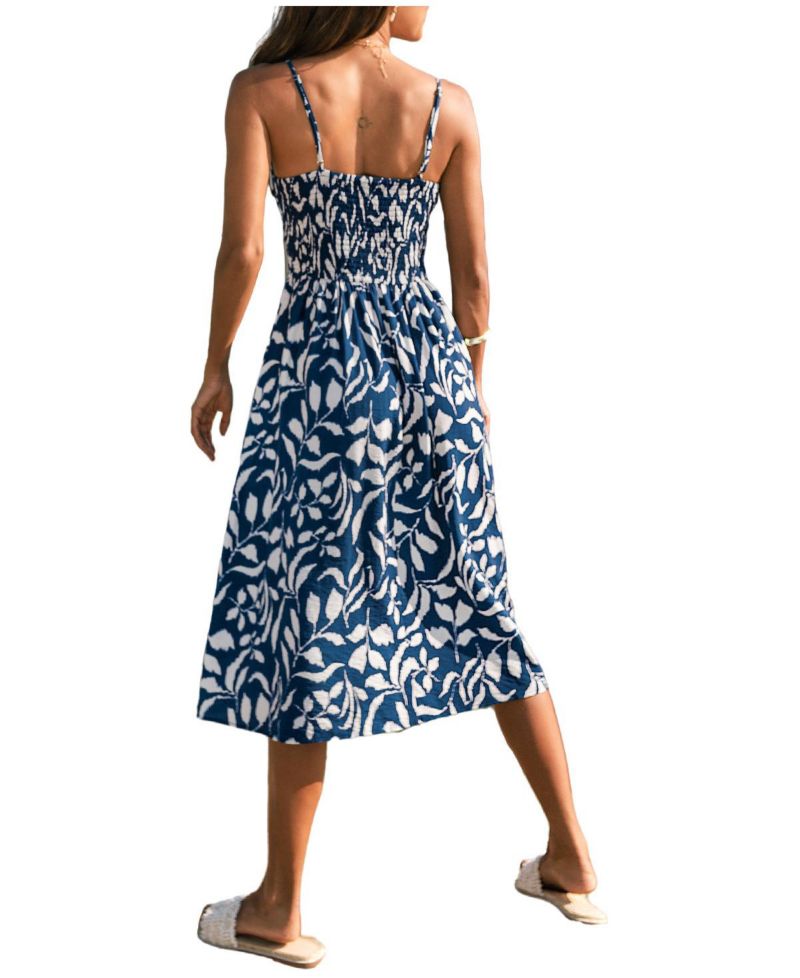 Women's Sandy Getaway Tropical Midi Beach Dress