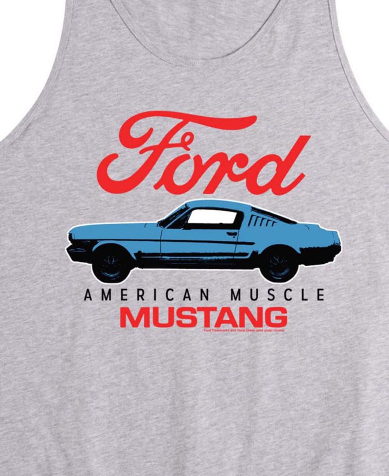Men's Ford American Muscle Mustang Sleeveless Graphic Tank Top