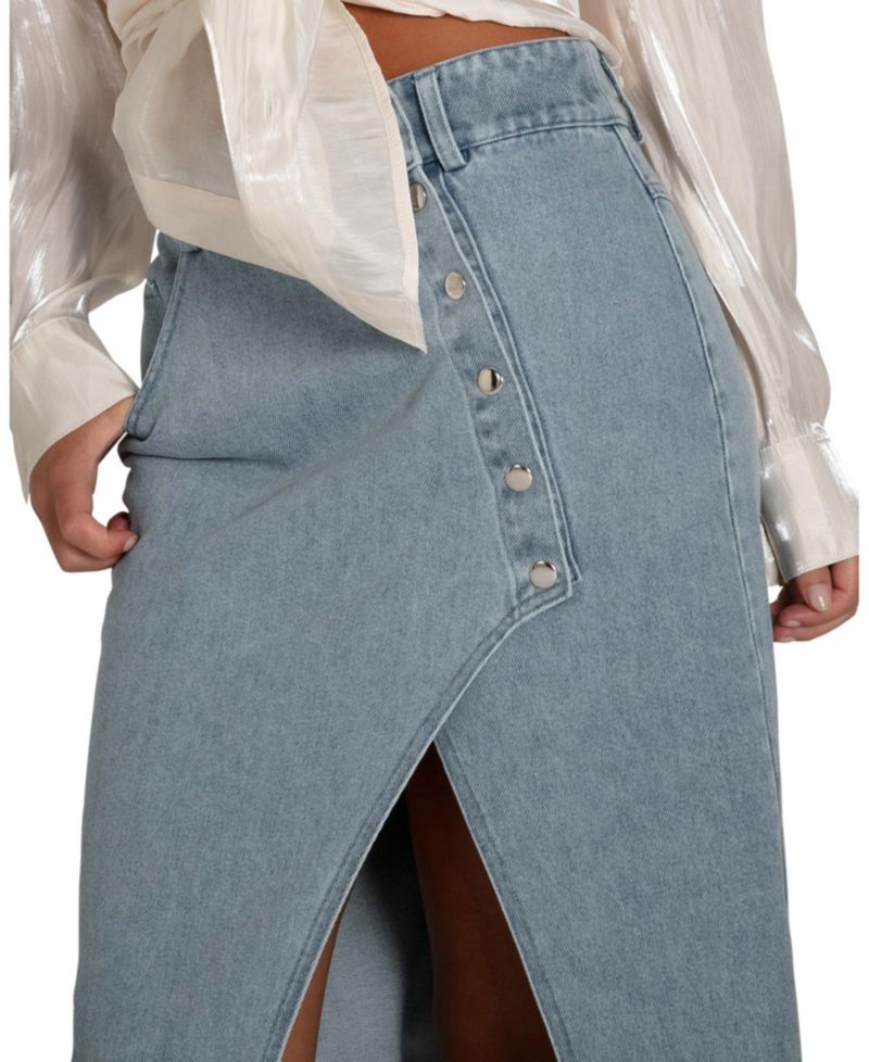 Women's Can't Forget You Denim Midi Skirt