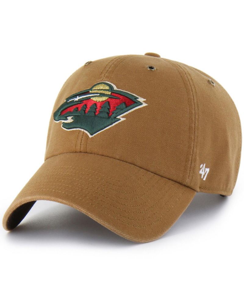 Carhartt x Men's Brown Minnesota Wild Clean Up Adjustable Hat