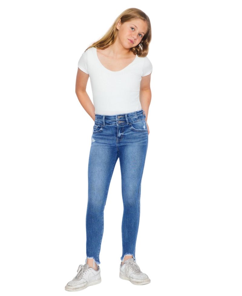 Big Girls Bunnie High Rise Ankle Skinny Jeans