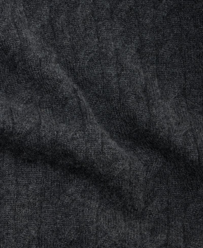 Men's Premium Cashmere Cable-Knit Turtleneck Sweater, Macy's Exclusive