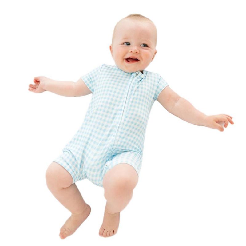 Baby Boys Harbor Gingham Bamboo Sleeper