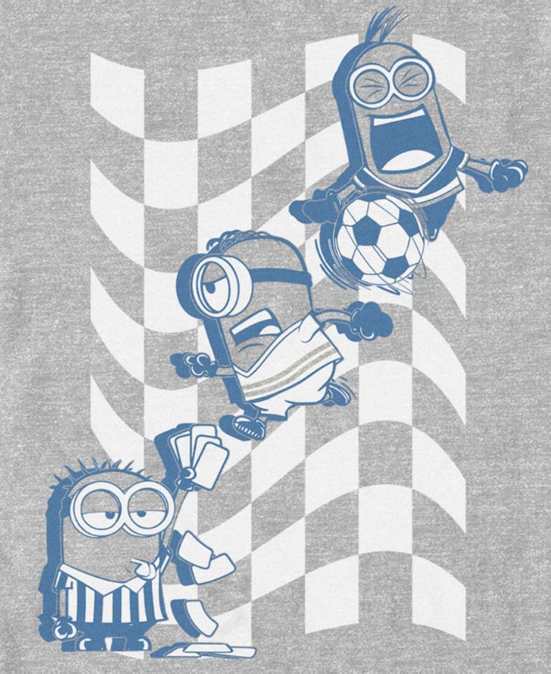 Men's Checkers Soccer Graphic T-Shirt
