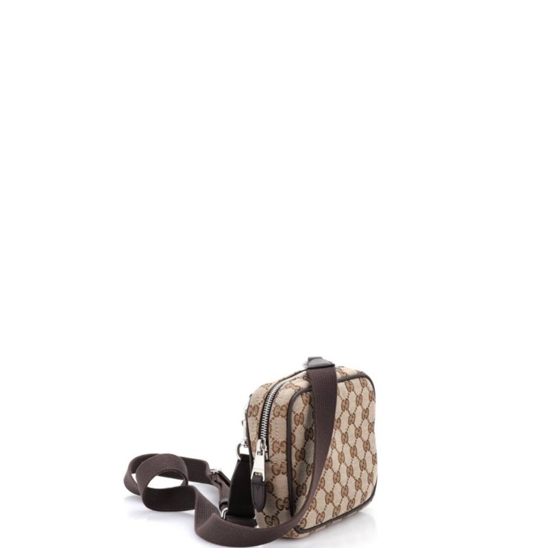 Mini Web Loop Camera Bag GG Canvas