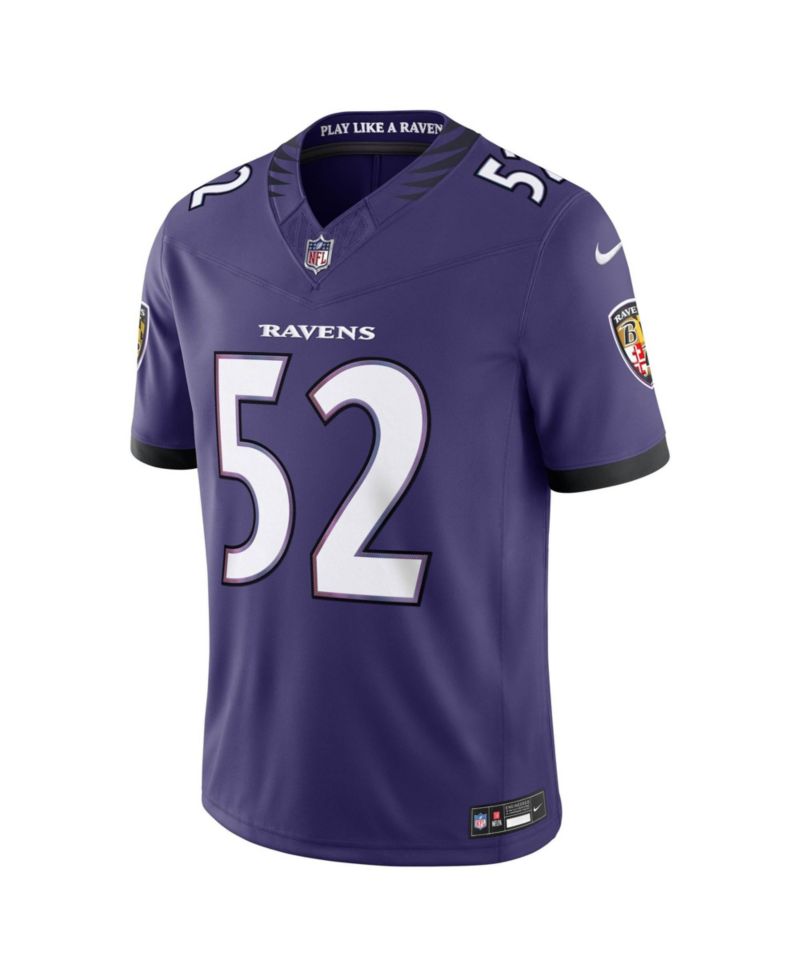Men's Ray Lewis Purple Baltimore Ravens Vapor F.U.S.E. Stitched Retired Limited Jersey