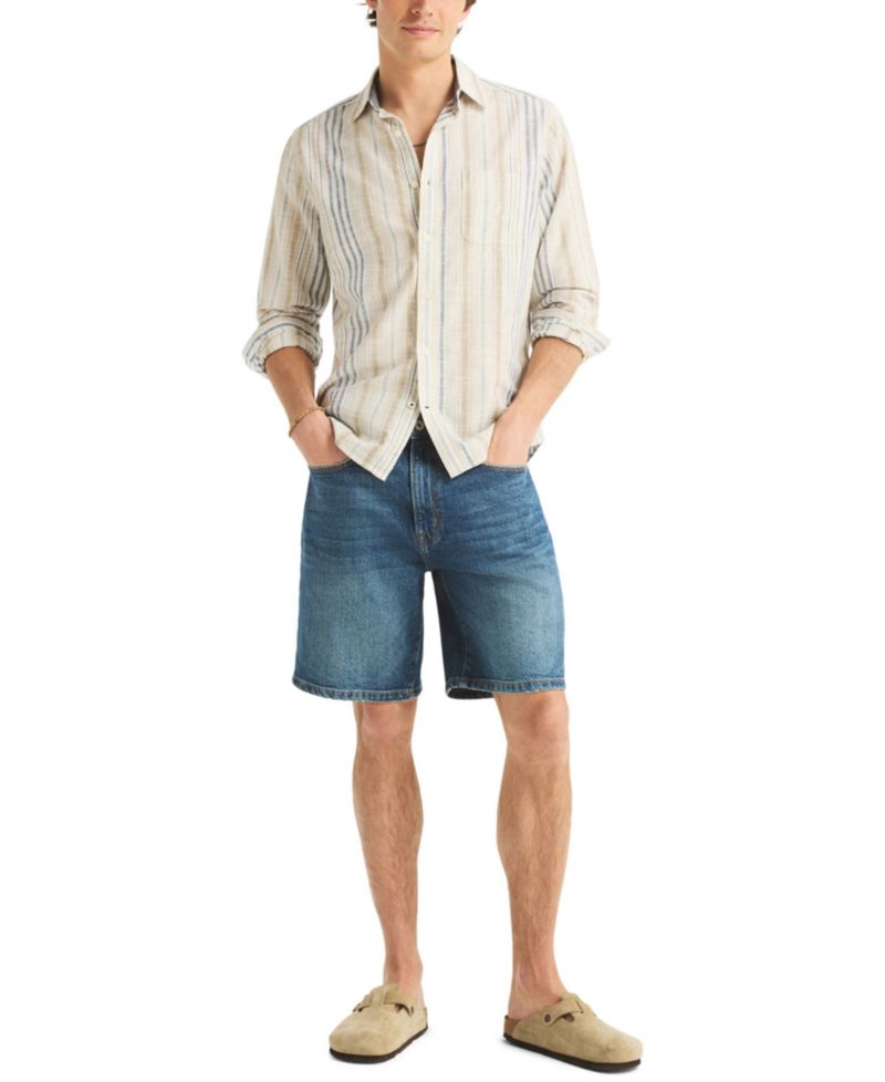 Men's Long-Sleeve Stripe Shirt