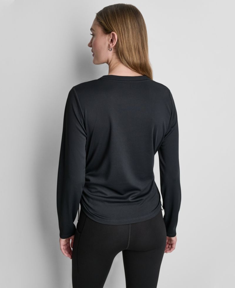 Women's Long-Sleeve Ruched Tech Top