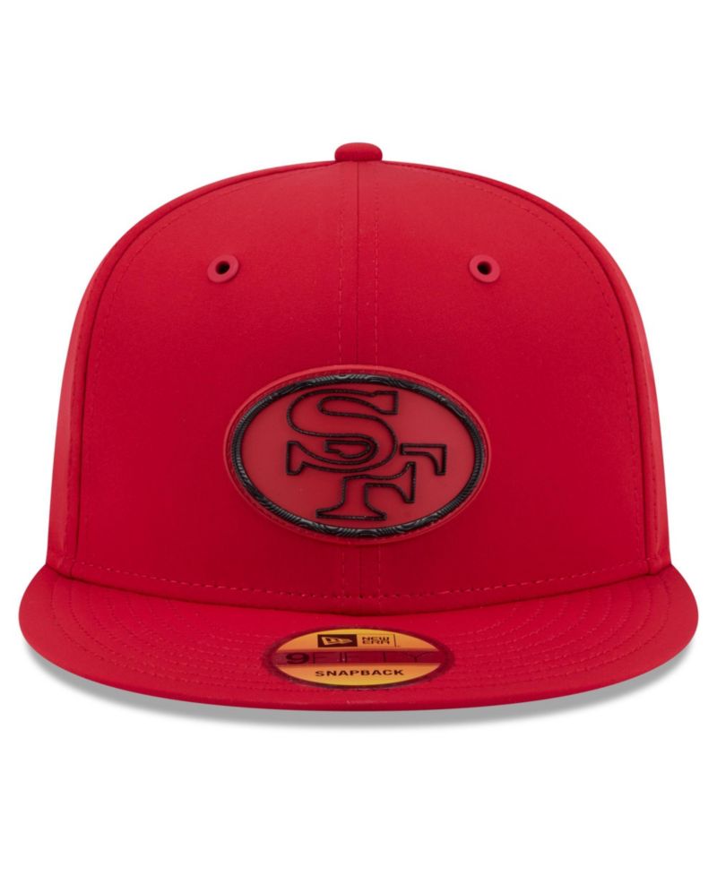 Men's Scarlet San Francisco 49ers 2026 Sideline Throwback 9FIFTY Snapback Hat