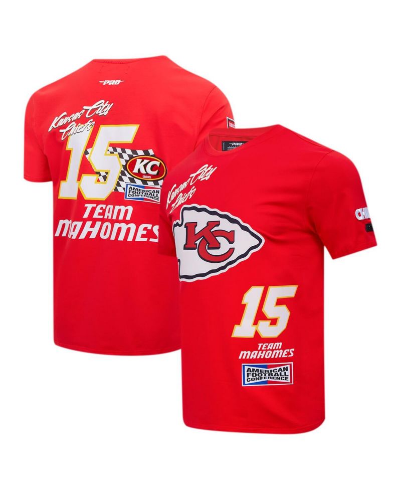 Men's Patrick Mahomes Red Kansas City Chiefs Fast Lane Name & Number Player T-Shirt