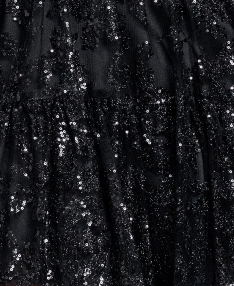 Juniors' Sequin Off-the-Shoulder Homecoming Mini Dress