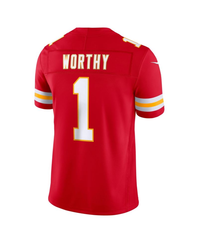 Men's Kansas City Chiefs Xavier Worthy Vapor F.U.S.E. Limited V-Neck Jersey