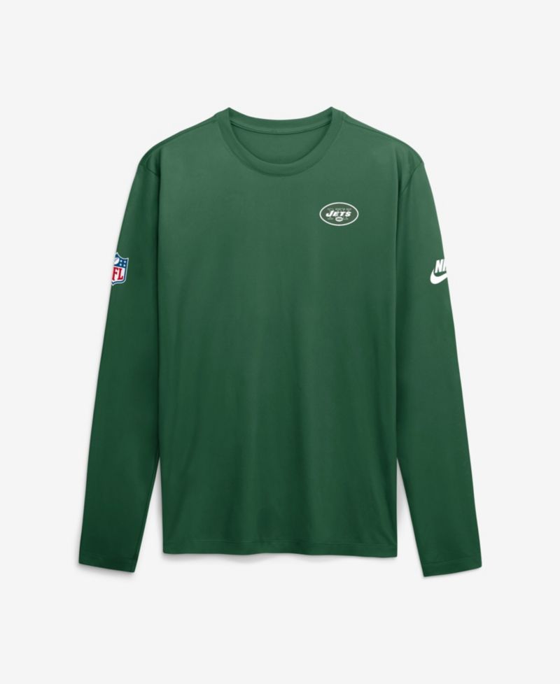 Men's Green New York Jets Legend Small Logo Dri-FIT Long Sleeve T-Shirt
