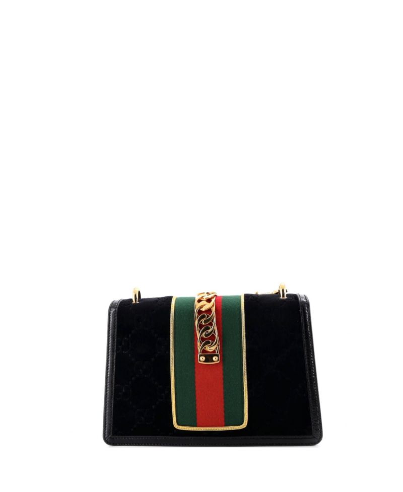 Small Sylvie Shoulder Bag GG Velvet