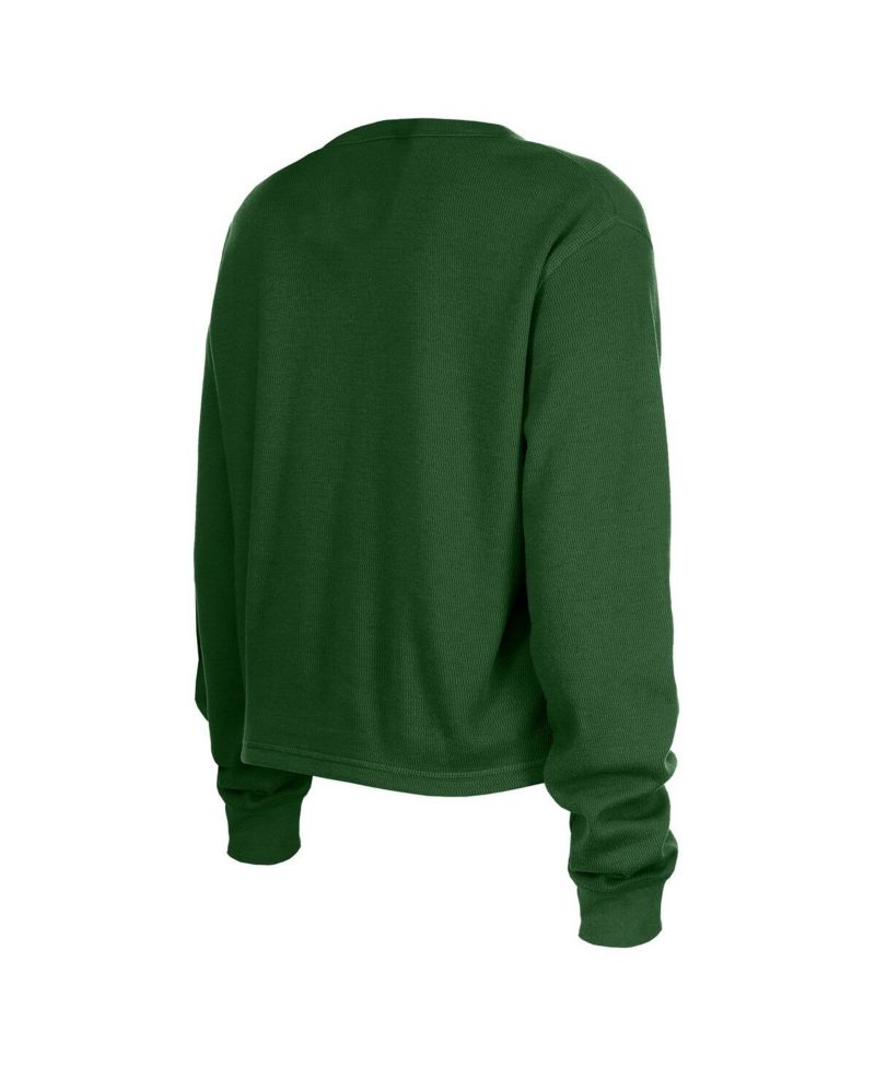 Women's Green New York Jets Sport Night Thermal Long Sleeve T-Shirt
