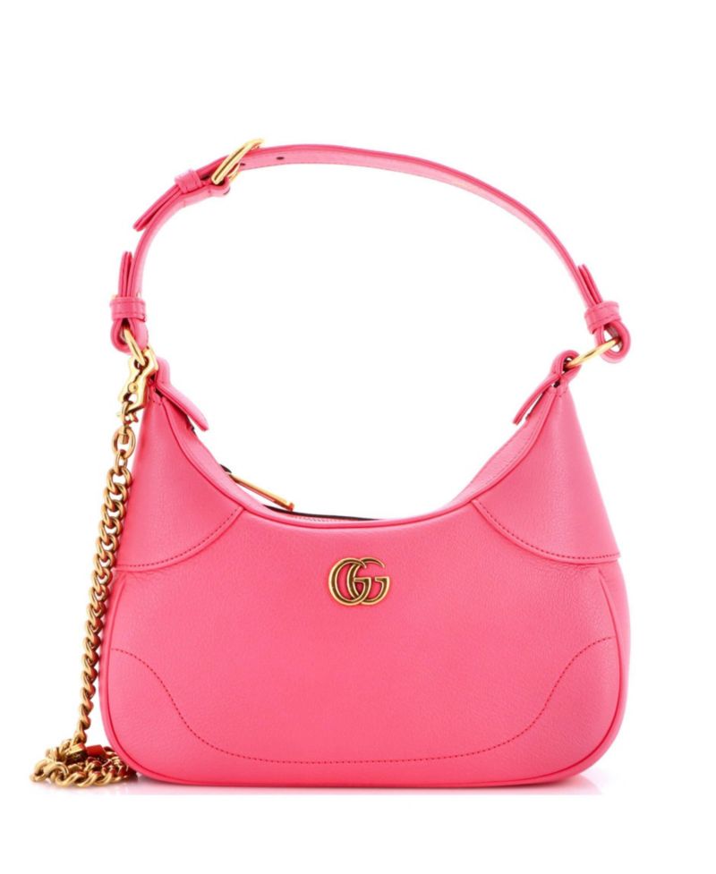 Small Aphrodite Zip Shoulder Bag Leather