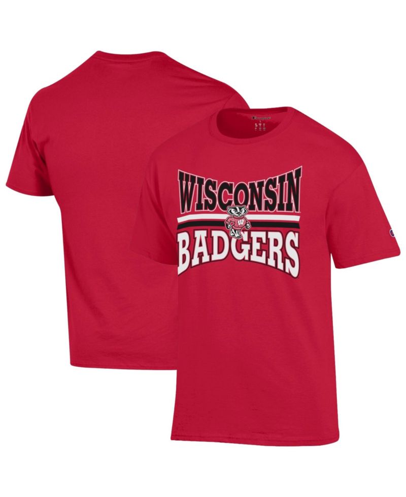 Men's Red Wisconsin Badgers Team Zoom T-Shirt