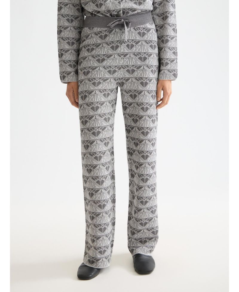Women's Monogram Jacquard Knitted Trouser