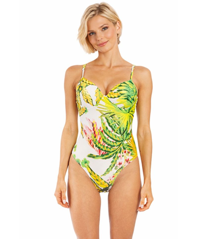Women's Tropical One-Piece Swimsuit - Luxury Resort Wear Swimwear