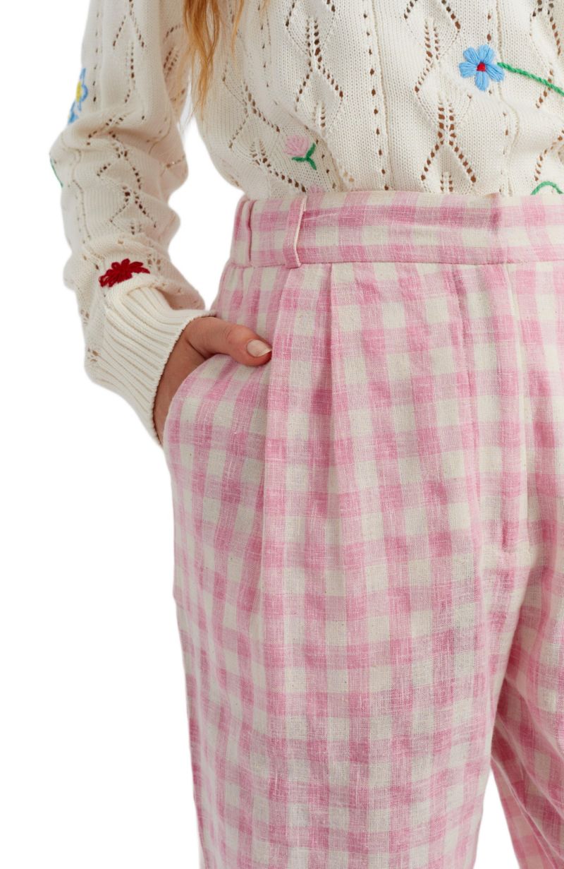 Women's Chinti and Parker Gingham Pants