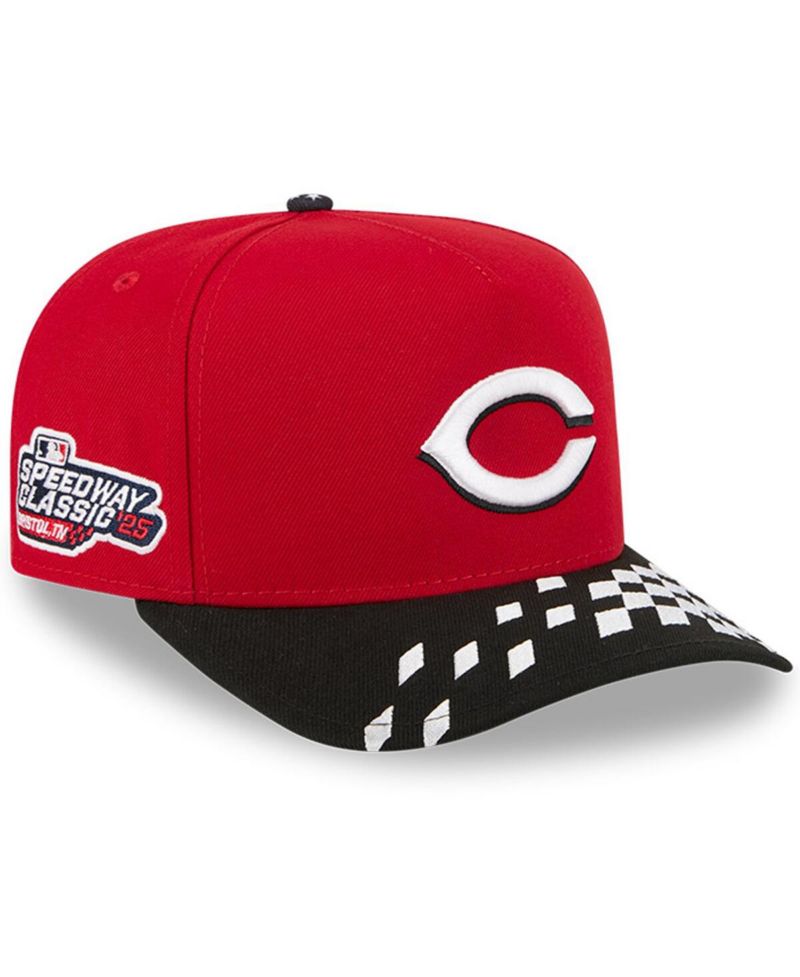 Men's Red/Black Cincinnati Reds 2025 MLB Speedway Classic A-Frame 59FIFTY Fitted Hat