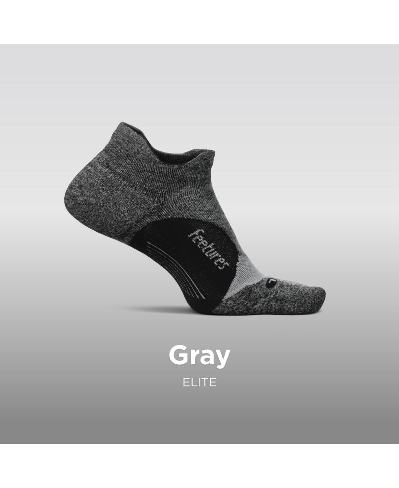 Men's Elite Light Cushion No Show Tab - Running Socks for Men & Women - Athletic Compression Socks - Moisture Wicking - Medium