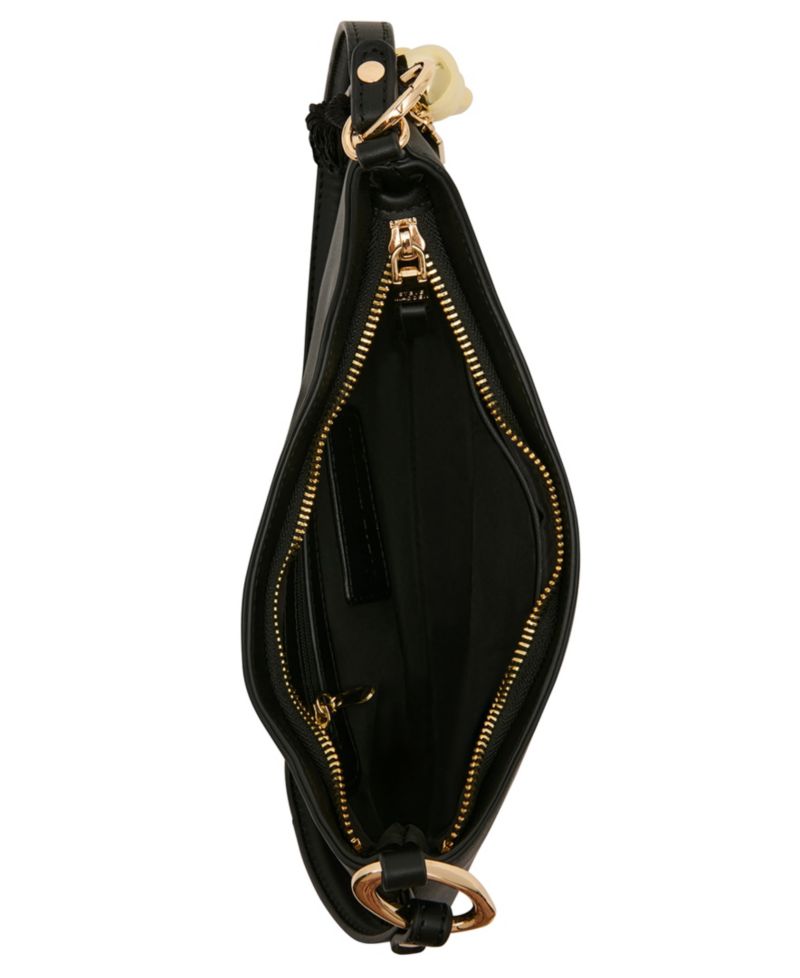 Sabine Pebbled and Tassled Small Shoulder Handbag