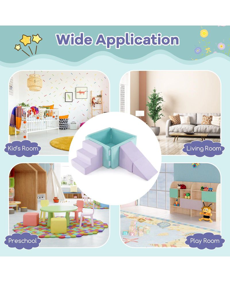 3-in-1 Suede Soft Play Set