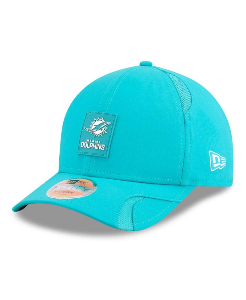 Men's Aqua Miami Dolphins 2025 Sideline M-Crown 9FORTY Adjustable Hat