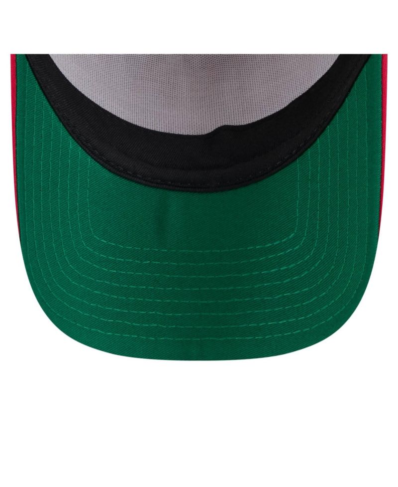 Men's Red Washington Nationals Distressed 9FORTY A-Frame Adjustable Trucker Hat