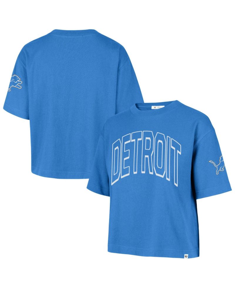 Women's Detroit Lions Call Out Reed City Short-Sleeve Cropped T-Shirt