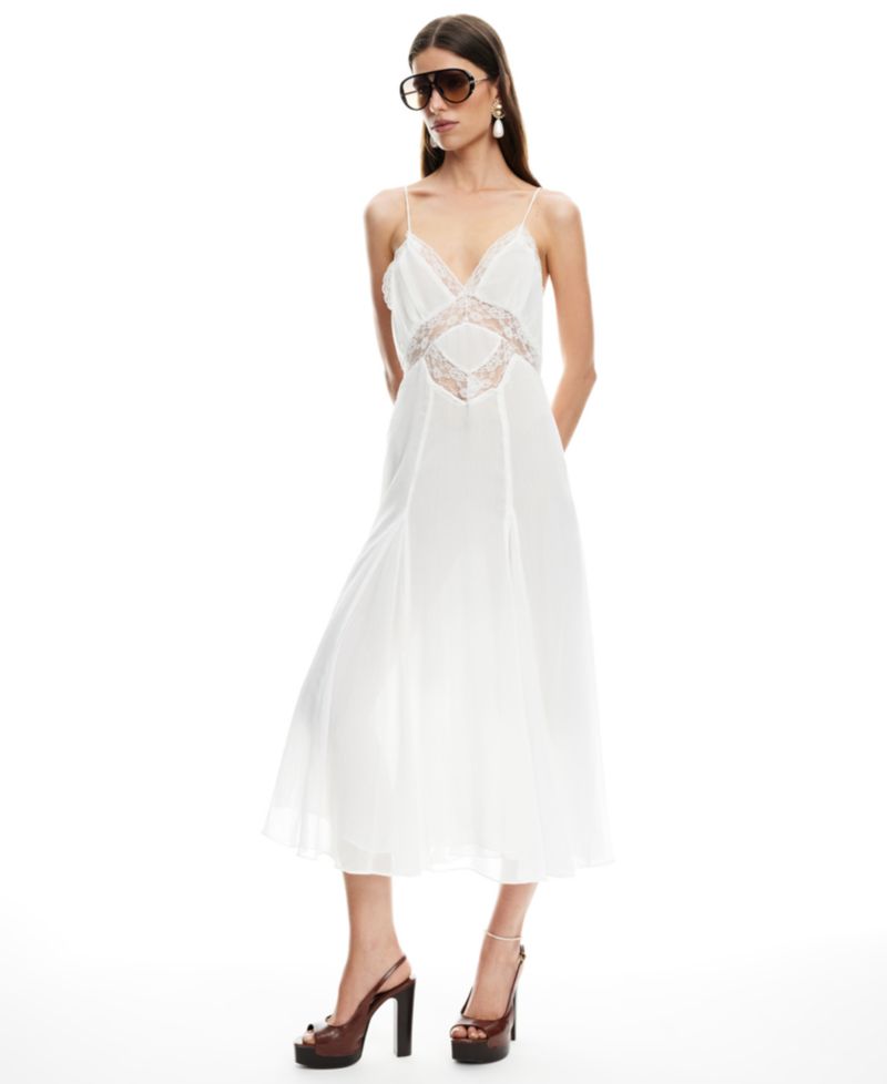 Women's Harmony Plunge Neck Midi Dress