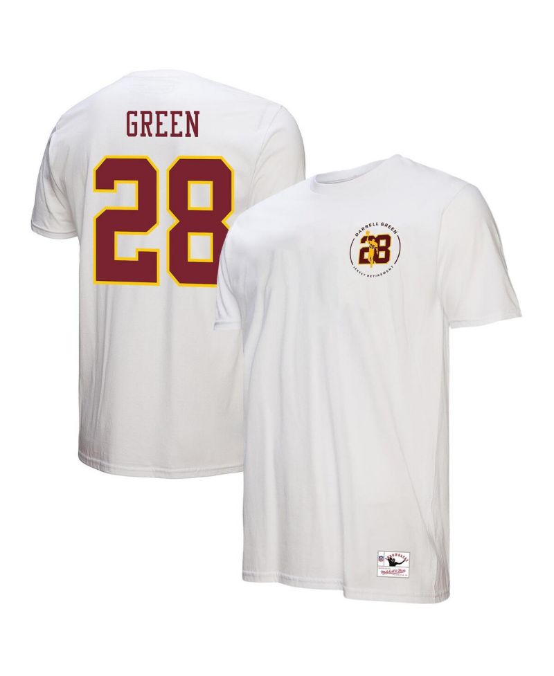 Men's Darrell Green White Washington Commanders Retired Player Name & Number T-Shirt