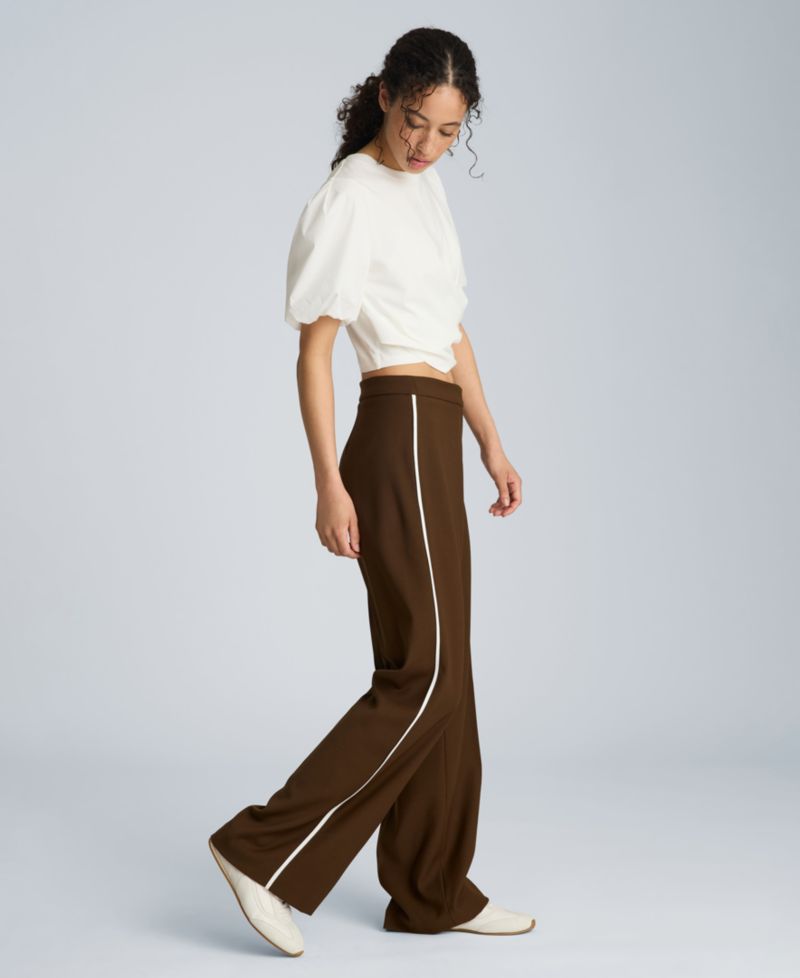 Women's High-Rise Side Piping Pants