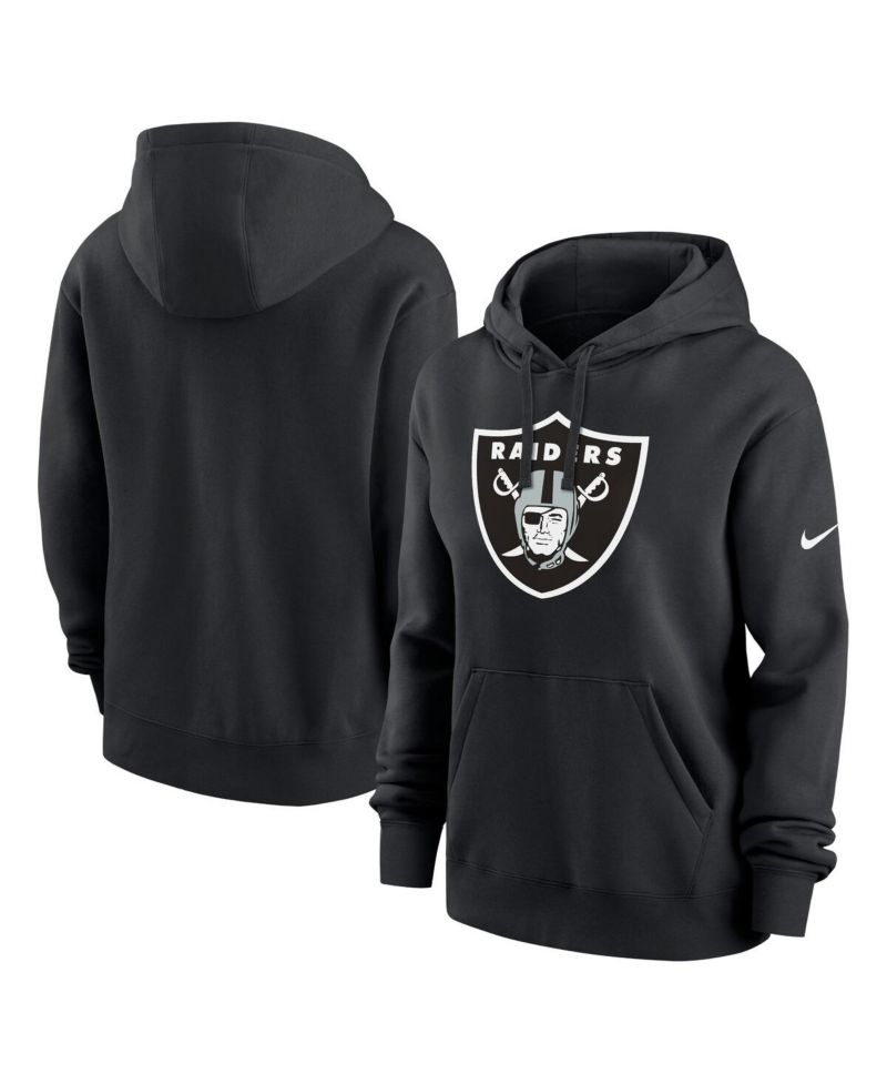 Women's Black Las Vegas Raiders Club Fleece Pullover Hoodie