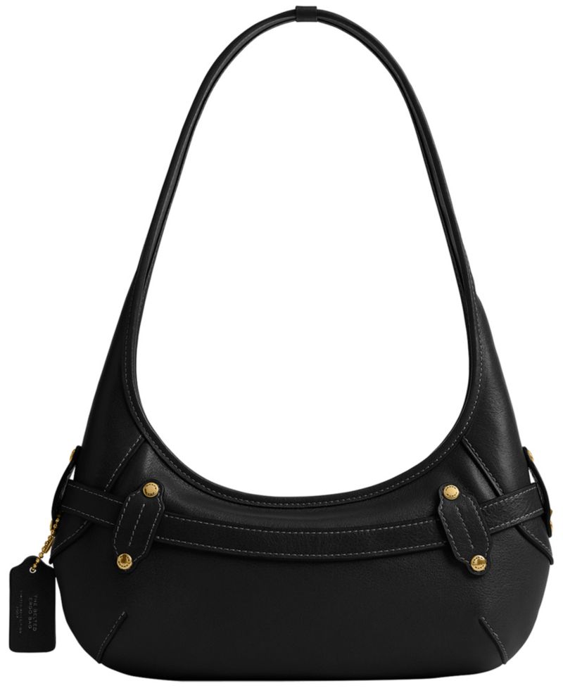 Belted Ergo Small Leather Shoulder Handbag 26