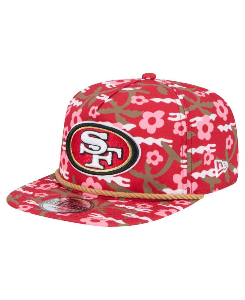 Men's Scarlet San Francisco 49ers Wakey Golfer Snapback Hat
