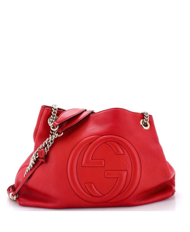 Medium Soho Chain Strap Shoulder Bag Leather