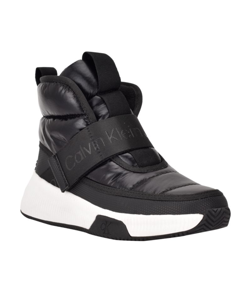 Calvin Klein Women's Mabon Cozy Nylon High Top Sneaker Boot