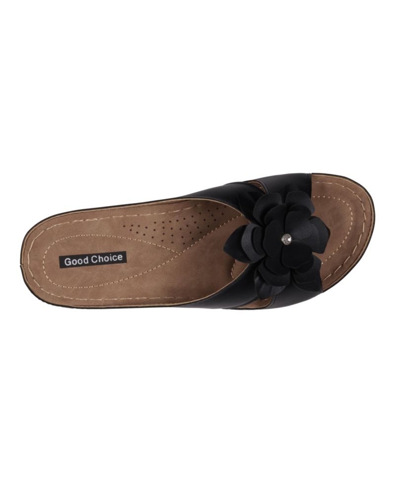 Women's Joy Flower Rosette Comfort Sandals