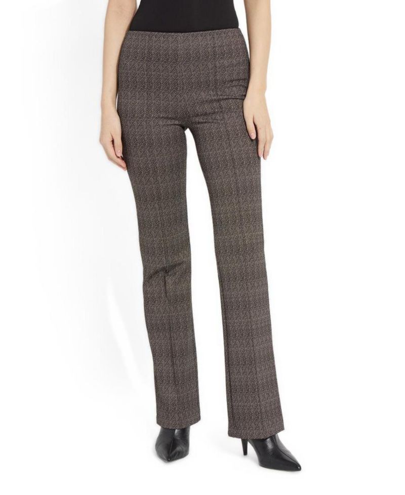Women's Elysse High-Rise Wide-Leg Jacquard Pants