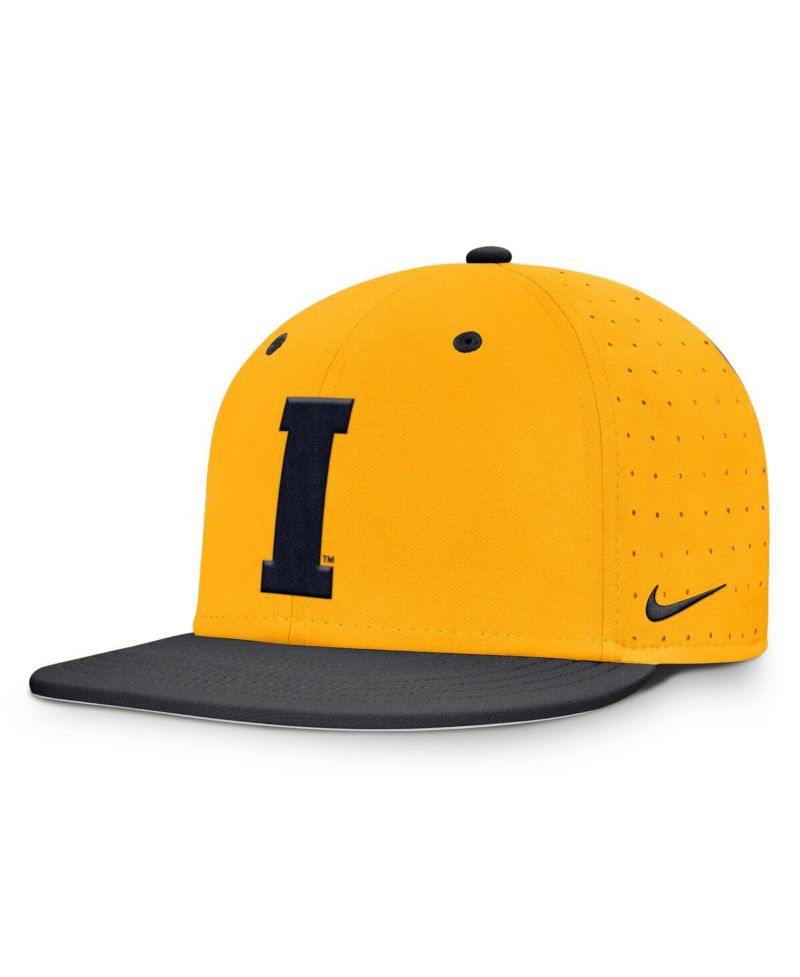 Men's Gold Iowa Hawkeyes On-Field Dugout True Performance Fitted Hat