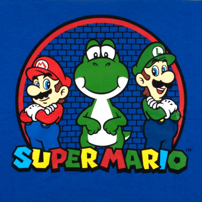 Big Boys Mario & Luigi 2 Pack Long Sleeve T-Shirt
