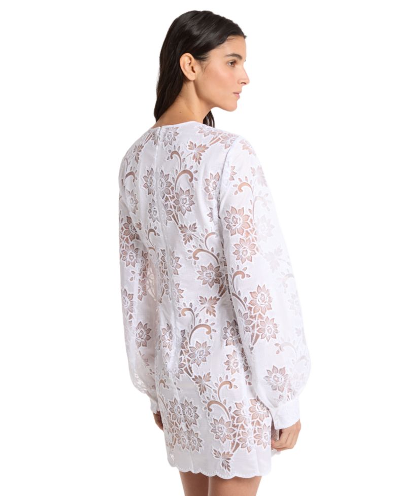 Women's Long-Sleeve Crewneck Mini Dress