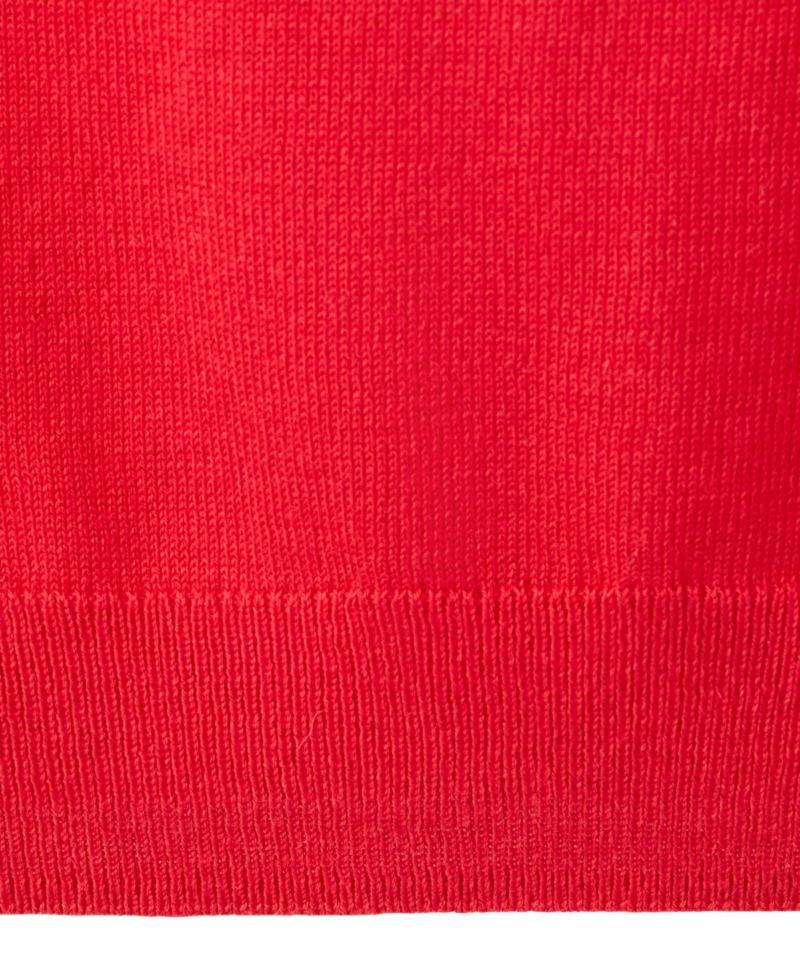 Women's Crew-Neck Short-Sleeve Fine-Knit Sweater
