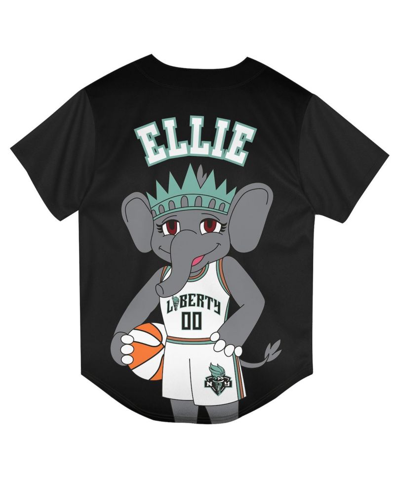 Preschool Black New York Liberty Mascot Friend Mesh Fashion Jersey