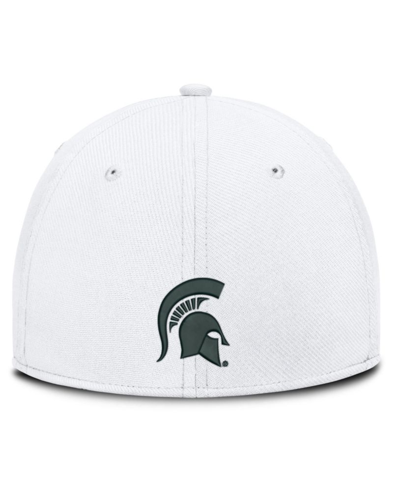 Men's White Michigan State Spartans Game Day Rise Swooshflex Hat
