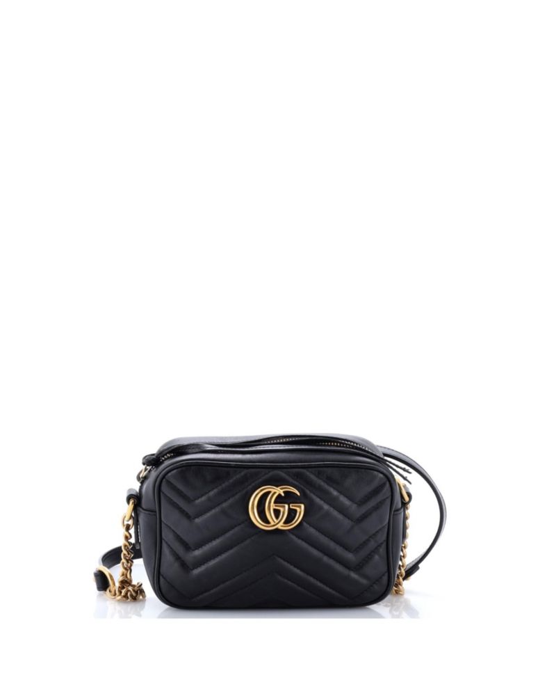 Mini GG Marmont Matelasse Leather Shoulder Bag