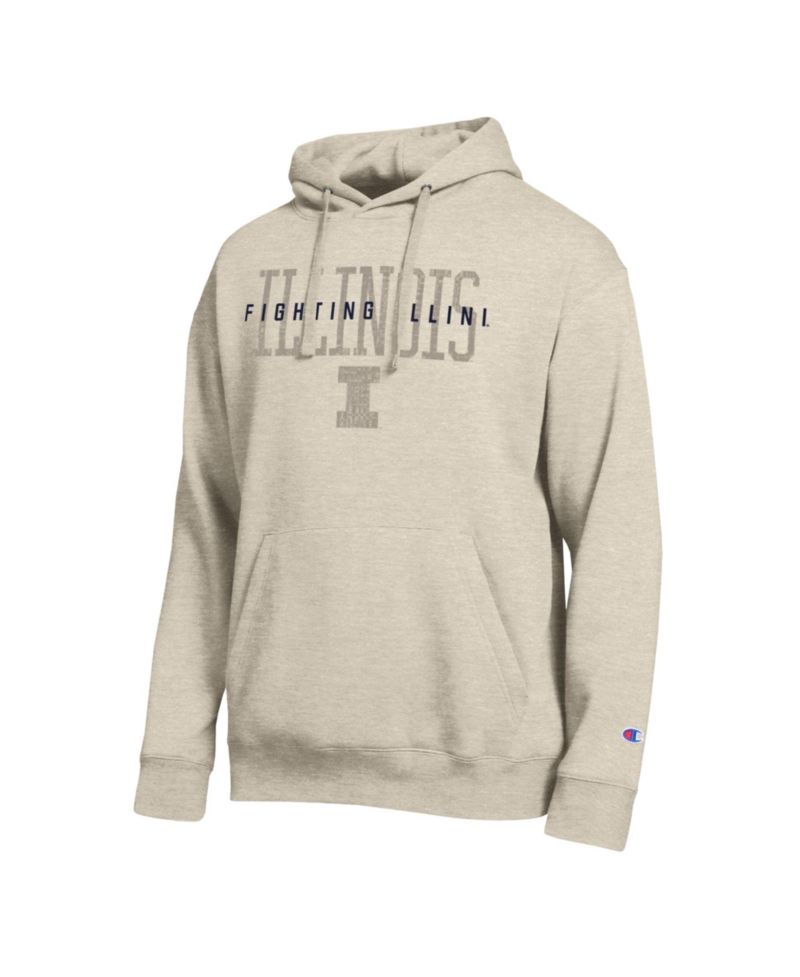 Men's Oatmeal Illinois Fighting Illini All-Star Neutral Stack Hoodie